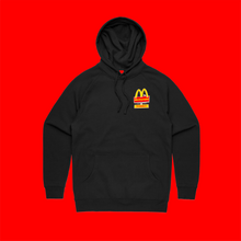 AMT BLACK HOODIE FRONT LEFT AND BACK
