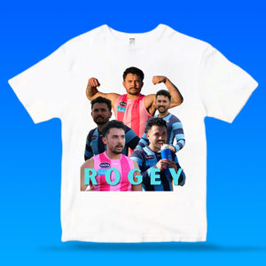 THE ROGEY COLLAGE EDITION: WHITE TEE - FRONT ONLY