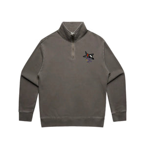 FADED ZIP JUMPER: WINDY HILL SUPPLY DPT