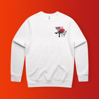 BLOODS FOOTY - 2024 PREMIERS: WHITE JUMPER FRONT & BACK