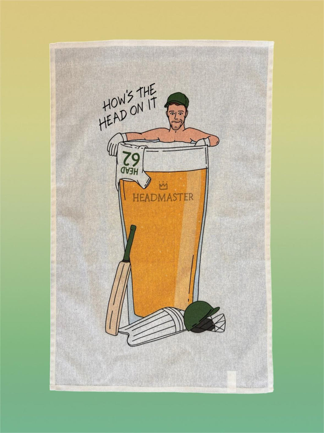 PERFECT HEAD : TEA TOWEL