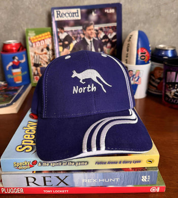 NORTH MELBOURNE TWO COLOUR VELCRO HAT: 90's VIC MARKET FIND