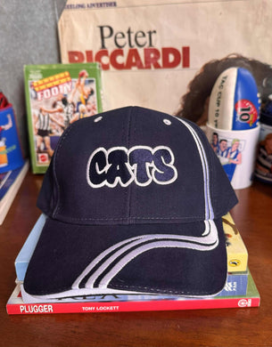 CATS TWO COLOUR VELCRO HAT: 90's VIC MARKET FIND