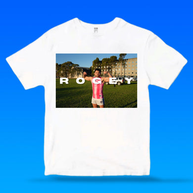THE ROGEY COBRA EDITION: WHITE TEE - FRONT ONLY