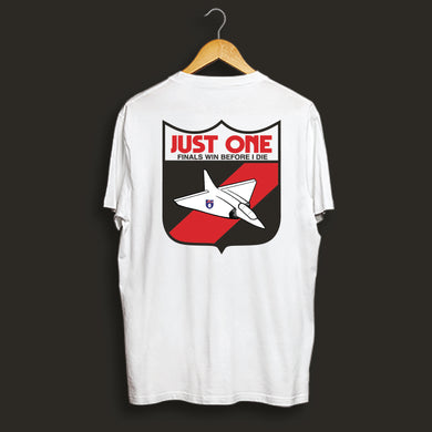 JUST ONE BLOODY FINALS WIN: BOMBERS - FRONT & BACK TEE