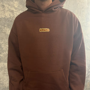 HAWKS STITCH HOODIE: CHESTNUT BROWN