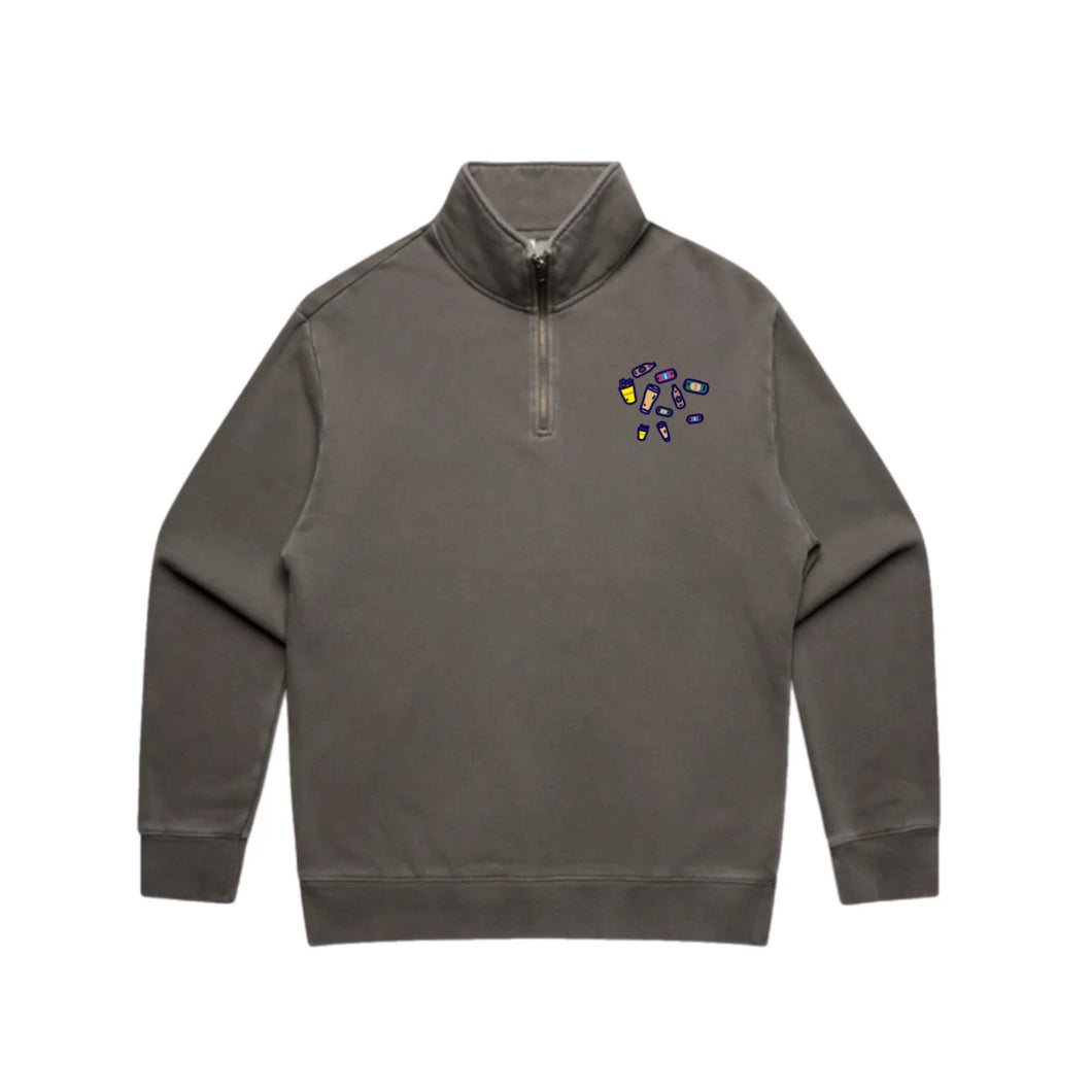FADED ZIP JUMPER: THE RESSIES GRAZING BOARD