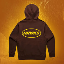 HAWKS MONO HOODIE: CHESTNUT BROWN