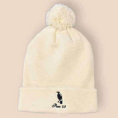 PIES '23: STITCHED OFF WHITE BEANIE
