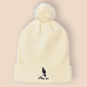 PIES '23: STITCHED OFF WHITE BEANIE