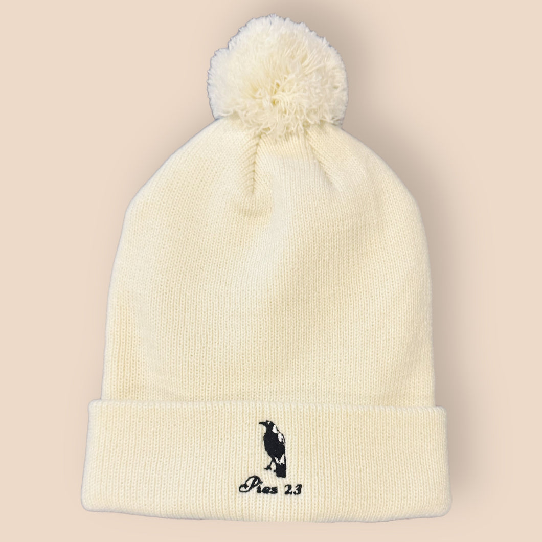 PIES '23: STITCHED OFF WHITE BEANIE