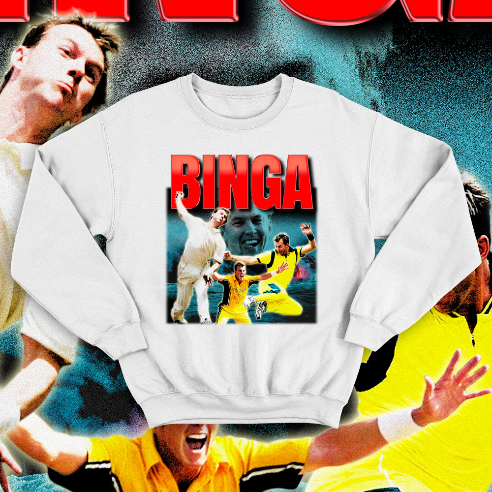 BOOTLEG BINGA: WHITE JUMPER