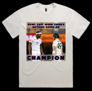 BOWL FAST CHAMPION: FRONT PRINT ONLY