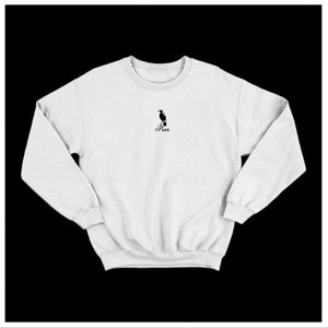 MAGPIES: SMALL FRONT CENTRE - WHITE JUMPER