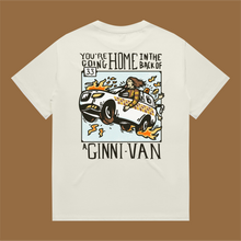 BACK OF A GINNI-VAN: FRONT & BACK - WHITE TEE