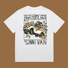 BACK OF A GINNI-VAN: FRONT & BACK - WHITE TEE