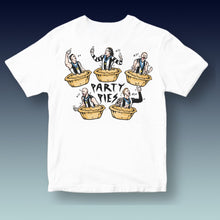 PARTY PIES - WHITE TEE: FRONT & BACK