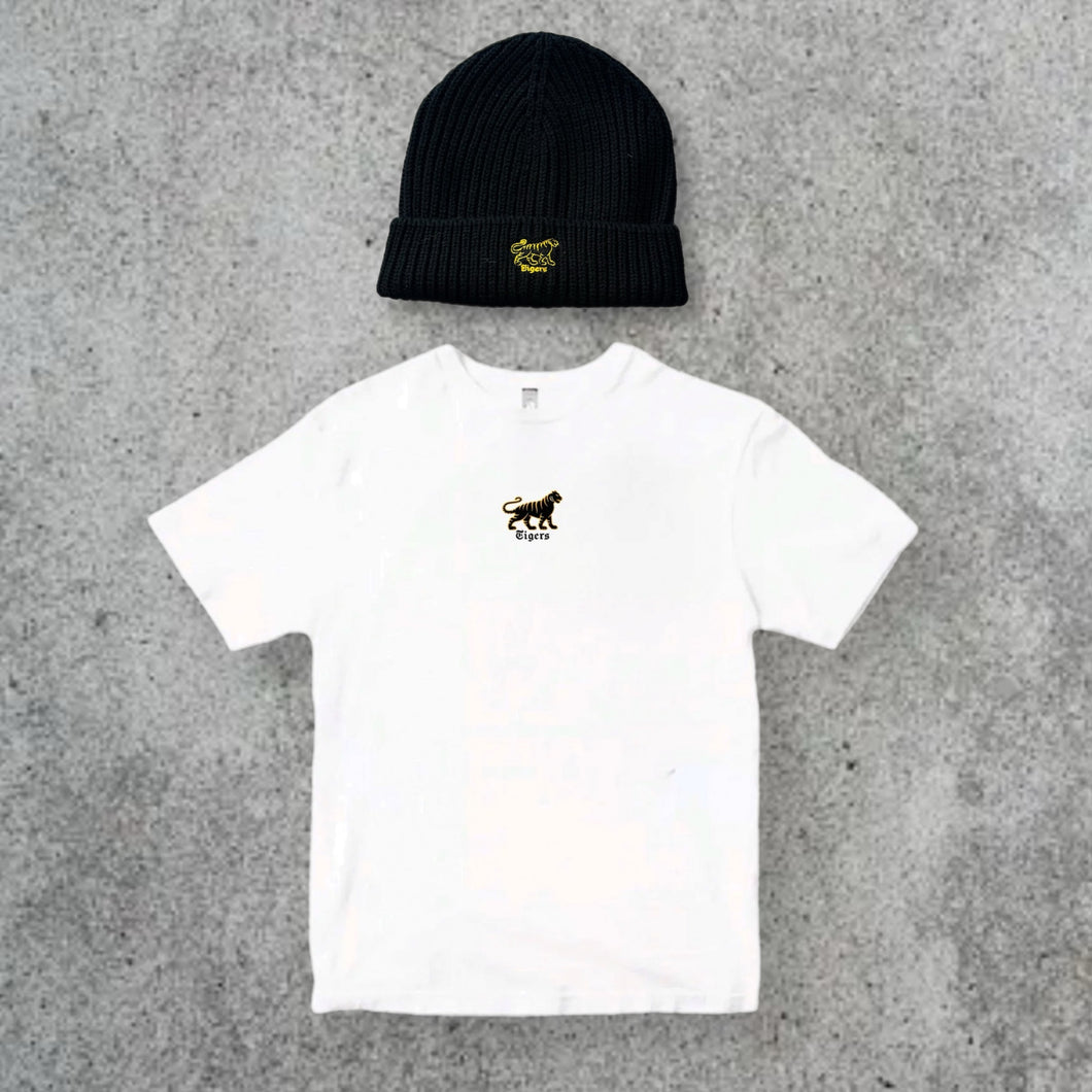 TIGERS - STITCHED TEE + BEANIE DOUBLE