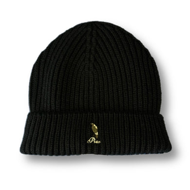 PIES: STITCHED BLACK CUFF BEANIE