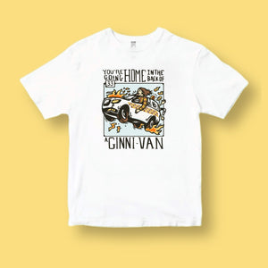 BACK OF A GINNI-VAN: FRONT ONLY - WHITE TEE