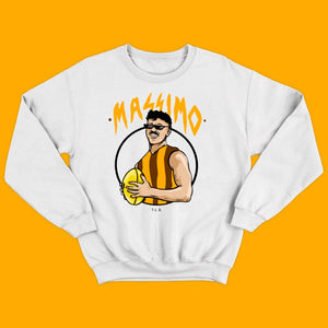 MASSIMO: WHITE JUMPER - FRONT ONLY