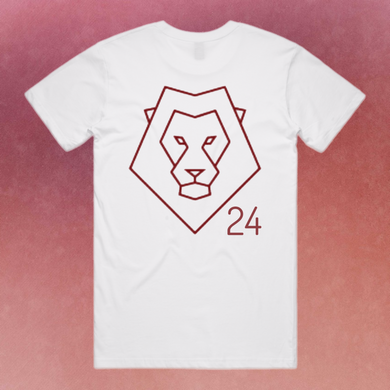 LIONS 24 TEE: FRONT AND BACK