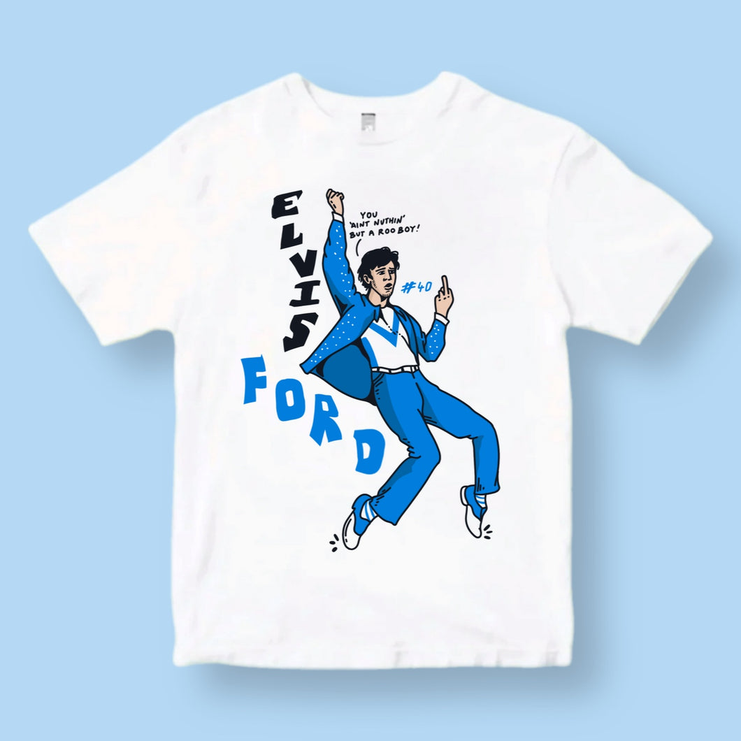 ELVIS FORD: FRONT ONLY WHITE TEE