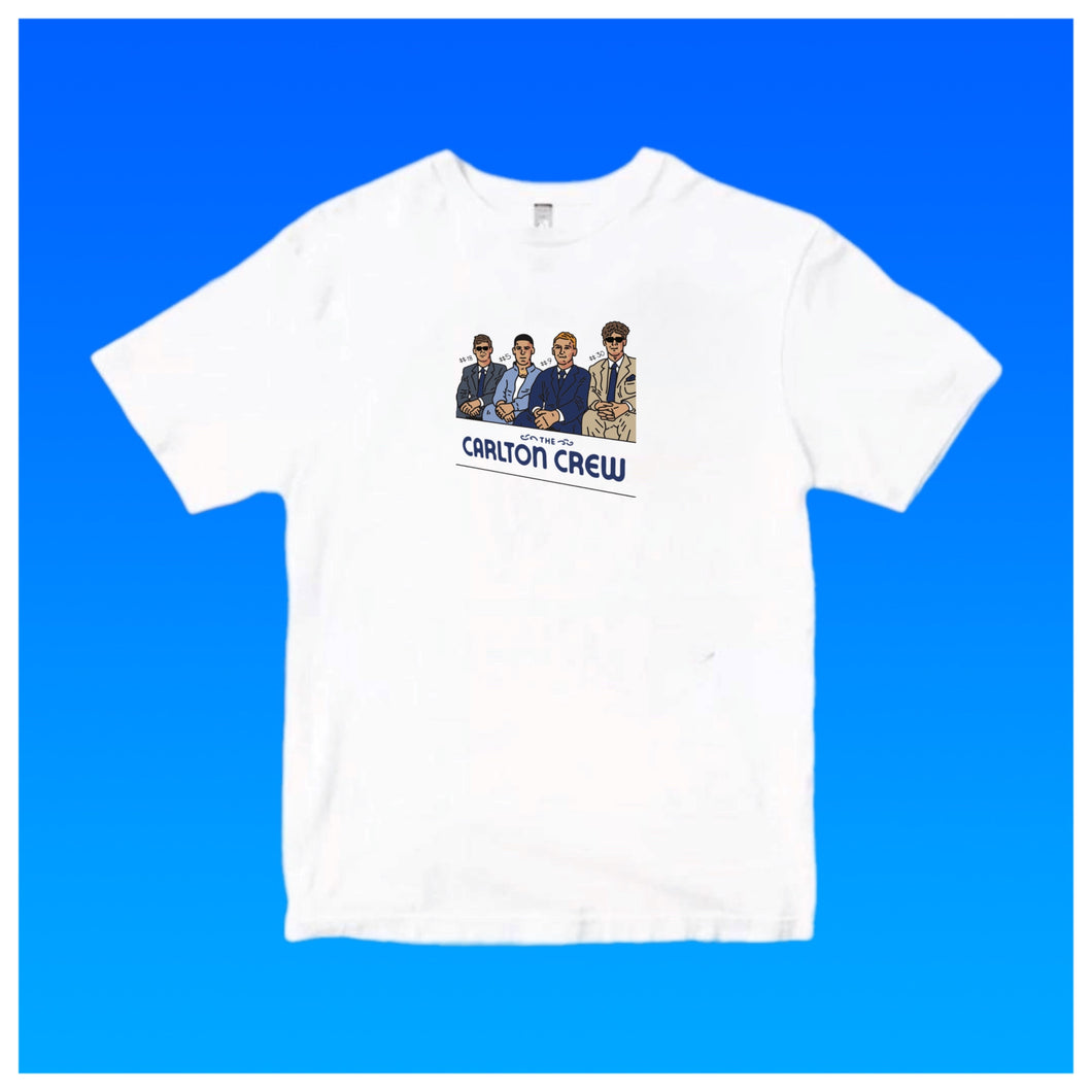 THE CARLTON CREW: SMALL FRONT & CENTRE PRINT ONLY TEE
