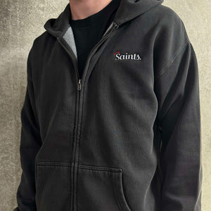 SAINTS - STITCH FADED RELAXED FULL ZIP HOODY