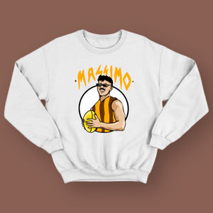 MASSIMO: WHITE JUMPER - FRONT ONLY