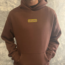 HAWKS BUBBLE PRINT HOODIE: CHESTNUT BROWN