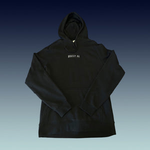 BRUZZY: BLACK STITCHED HOODIE (LIMITED EDITION)