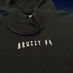 BRUZZY: BLACK STITCHED HOODIE (LIMITED EDITION)