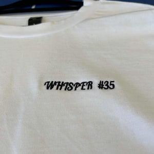 WHISPER: WHITE STITCH TEE (LIMITED EDITION)