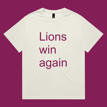 LIONS WIN AGAIN : FRONT ONLY