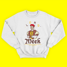 LORD MEEK : WHITE JUMPER - FRONT ONLY