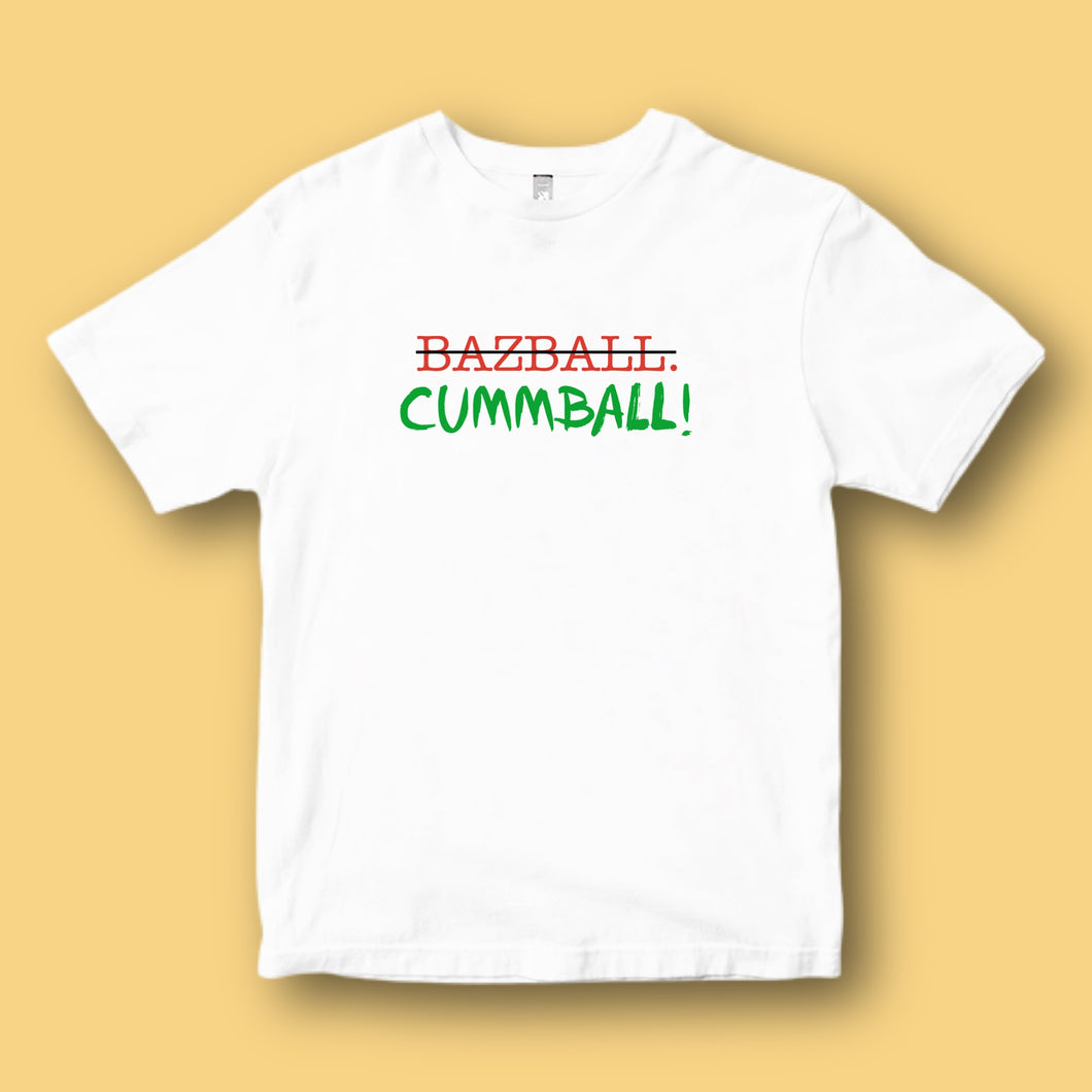 CUMMBALL OVER BAZBALL: FRONT PRINT ONLY - GREEN TEXT
