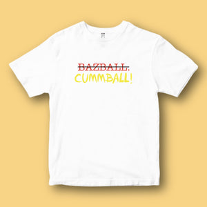 CUMMBALL OVER BAZBALL: FRONT PRINT ONLY - YELLOW TEXT
