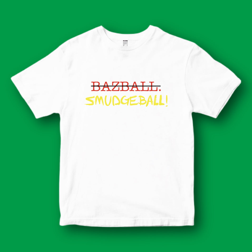 SMUDGEBALL OVER BAZBALL: FRONT PRINT ONLY - YELLOW TEXT