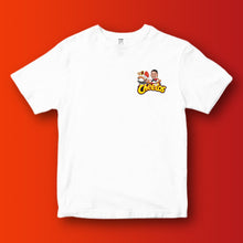 FLAMIN’ CHEETO: WHITE TEE - FRONT & BACK