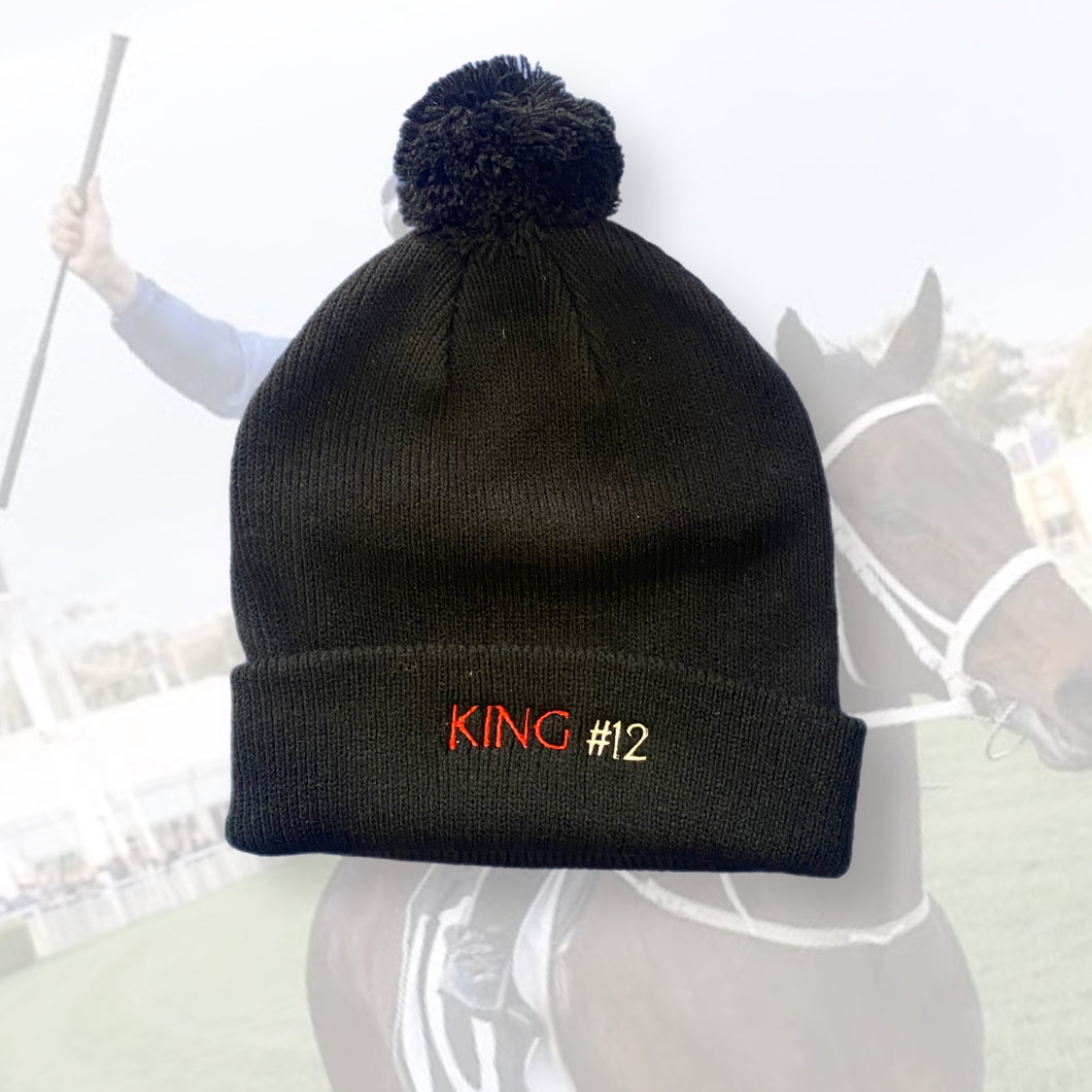 KING #12: ALL BLACK KNIT BEANIE