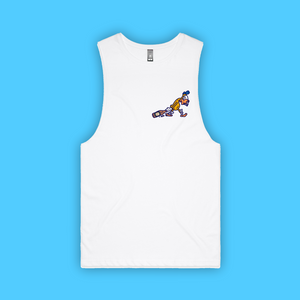 DUCKED TANK: FRONT AND BACK