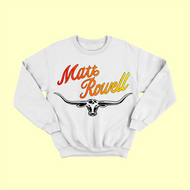 MATT ROWELL JUMPER FADED TEXT FRONT CENTRE