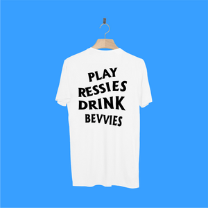 SOCIAL BEVVIES: WHITE TEE