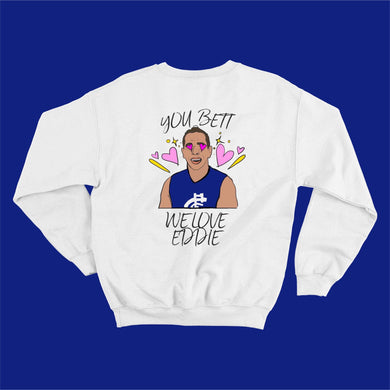 LOVE EDDIE: JUMPER FRONT AND BACK