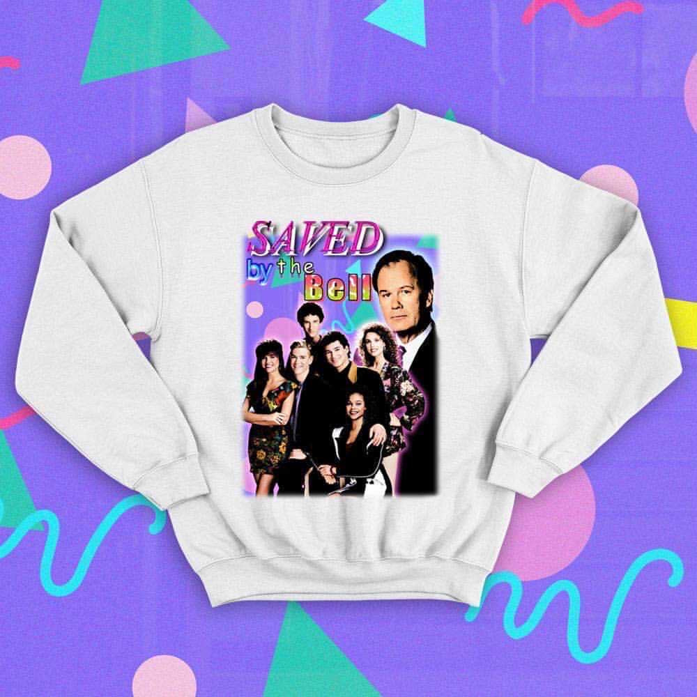 BOOTLEG SAVED BY THE BELL JUMPER: WHITE