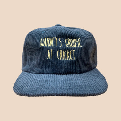 WARNEY’S GROUSE AT CRICKET - GREEN CORD HAT