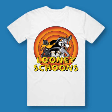 ON THE LOONEY SCHOON’S: FRONT & BACK