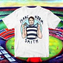ISAAC 'NORM' SMITH: WHITE TEE -FRONT & BACK