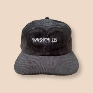 WHISPER#35: CORD HAT - BLACK